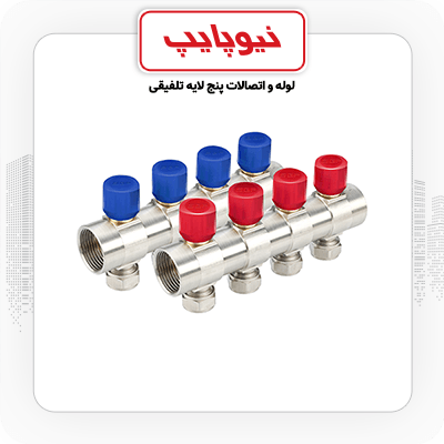 نیوکلکتور رفت و برگشت همراه با شیر تنظیم کوپلی نیوپایپ